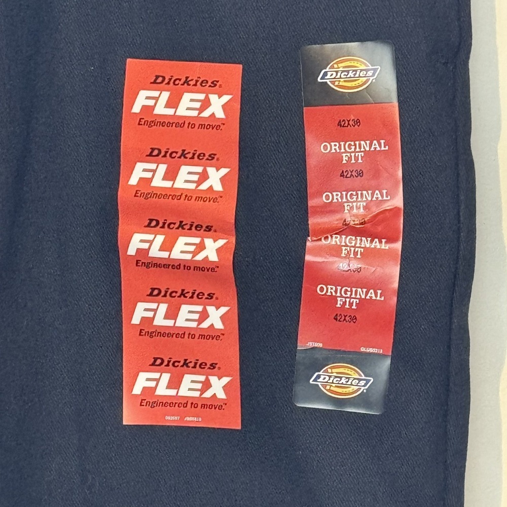 Dickies Men's Dress Pants 847 Flex Original Fit Flat Front Workwear 42X30 NWT - Picture 3 of 11